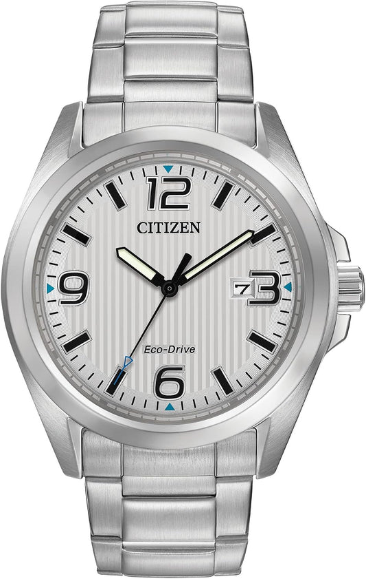 HOTCitizen Men's Eco-Drive Weekender Garrison Field Watch in Stainless