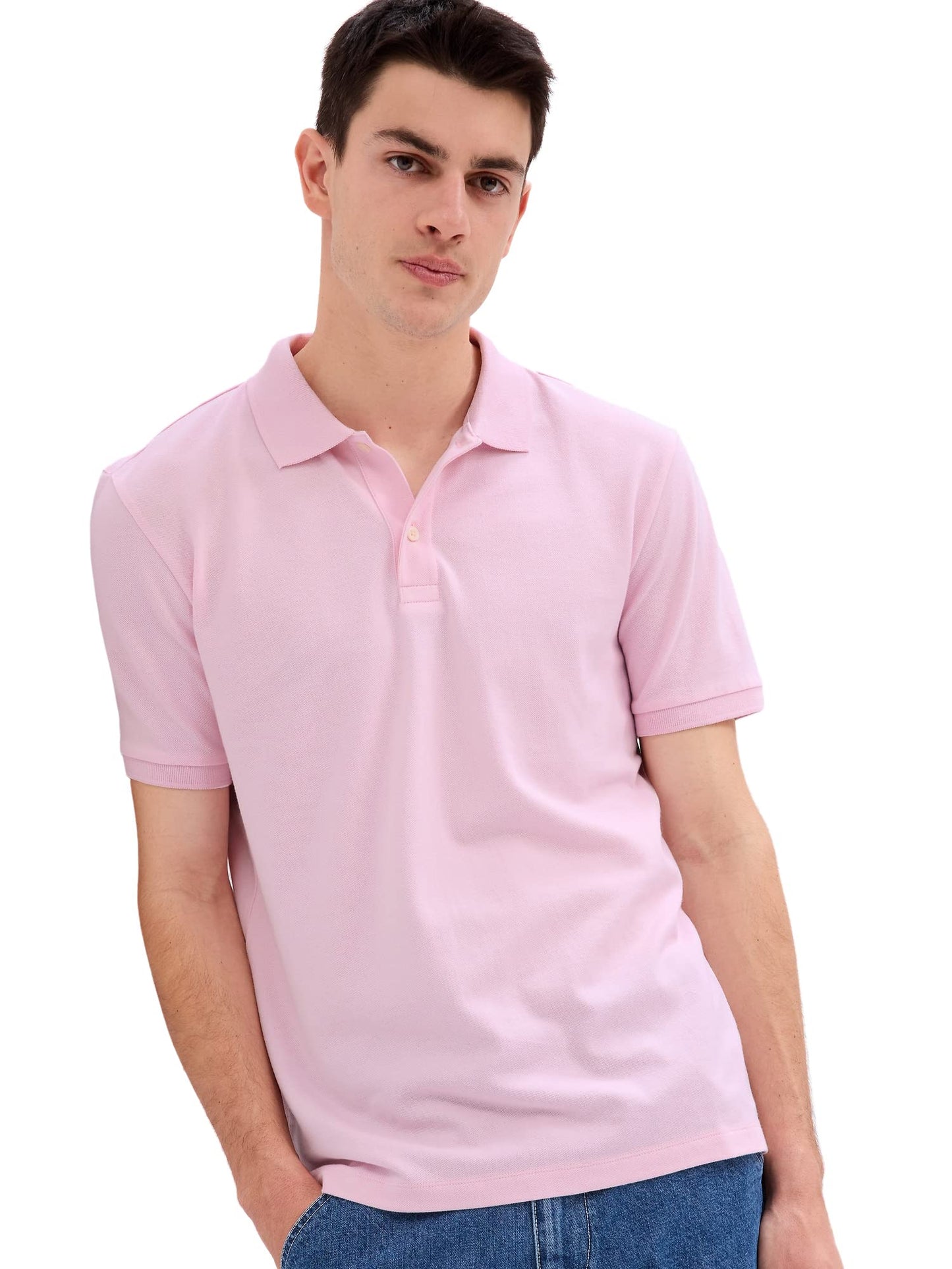 HOTGap Men's Stretch Pique Polo Shirt