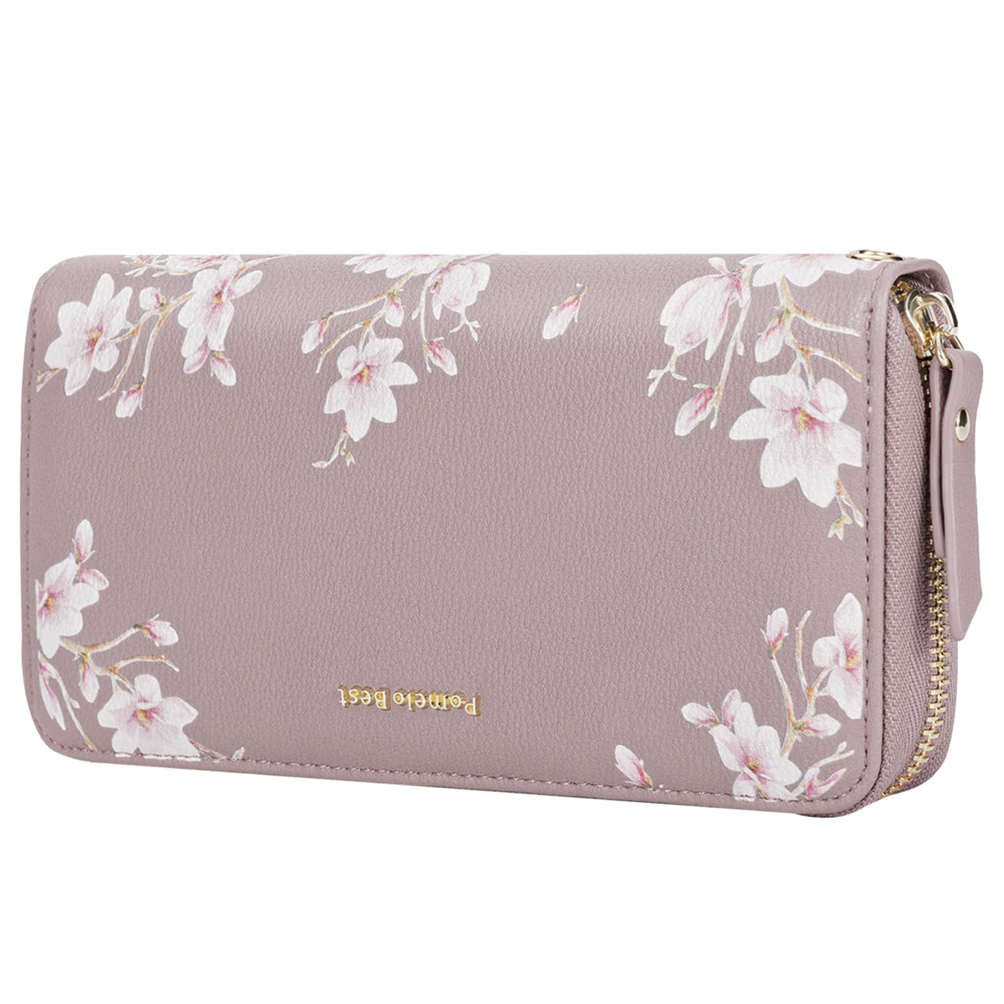 HOTPomelo Best Womens Wallet RFID Blocking Leather Multi Credit Card Large Capacity Wristlet Zip Around Long Wallets for Lady