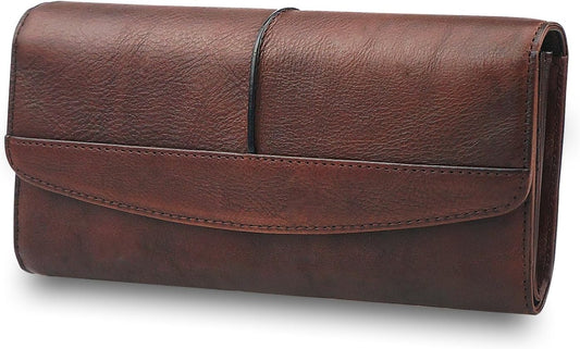 HOTWallets for Women Large Capacity Leather Clutch Wallet Card Organizer Women's Purse