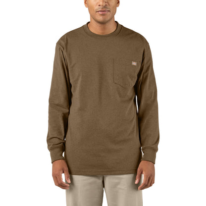 HOTDickies Men's Big and Tall Long Sleeve Heavyweight Crew Neck