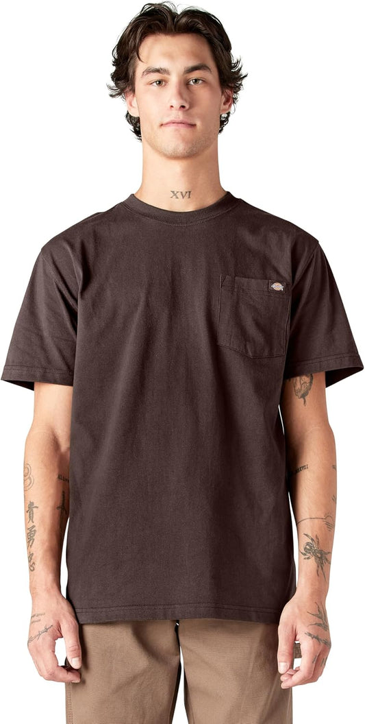HOTDickies Men's Heavyweight Heathered Short Sleeve Pocket T-Shirt