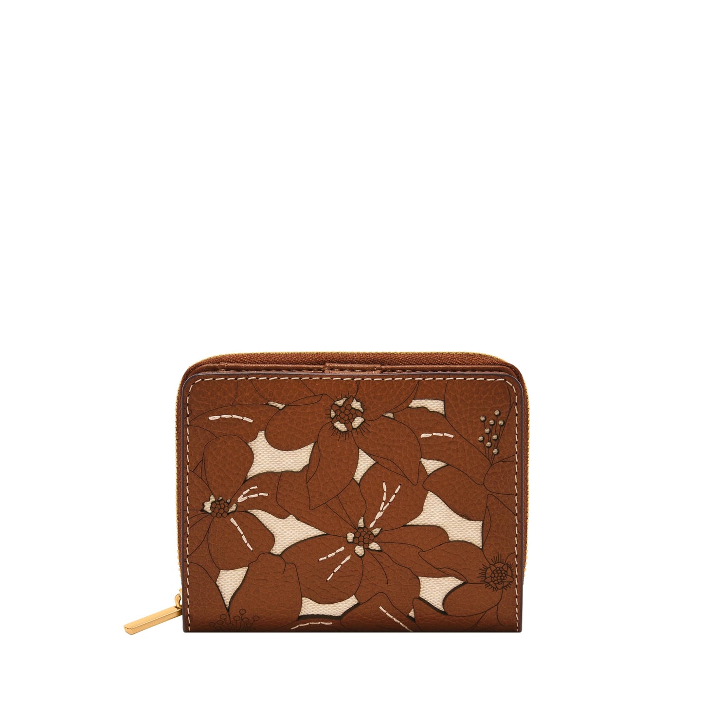 HOTFossil Women's Logan RFID-Blocking Leather Mini Multifunction Bifold Wallet