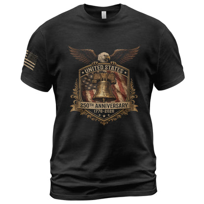 HOT250 Year American Anniversary Shirt, Patriotic Shirts for Men | Comfortable, stylish apparel featuring a commemorative American theme for patriotic occasions and everyday wear