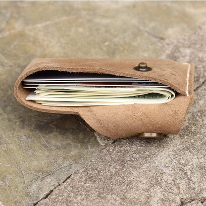 HOTNew Type Simple Structure Large Capacity Handmade Card Case can Hold Banknotes Credit Cards Certificates and Card Bags