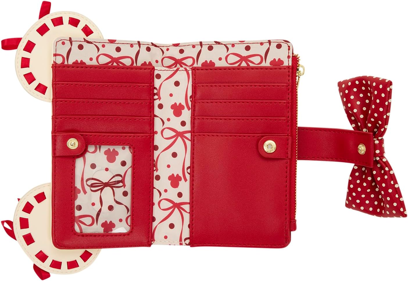 HOTMinnie Mouse Rock The Dots Coquette Flap Wallet
