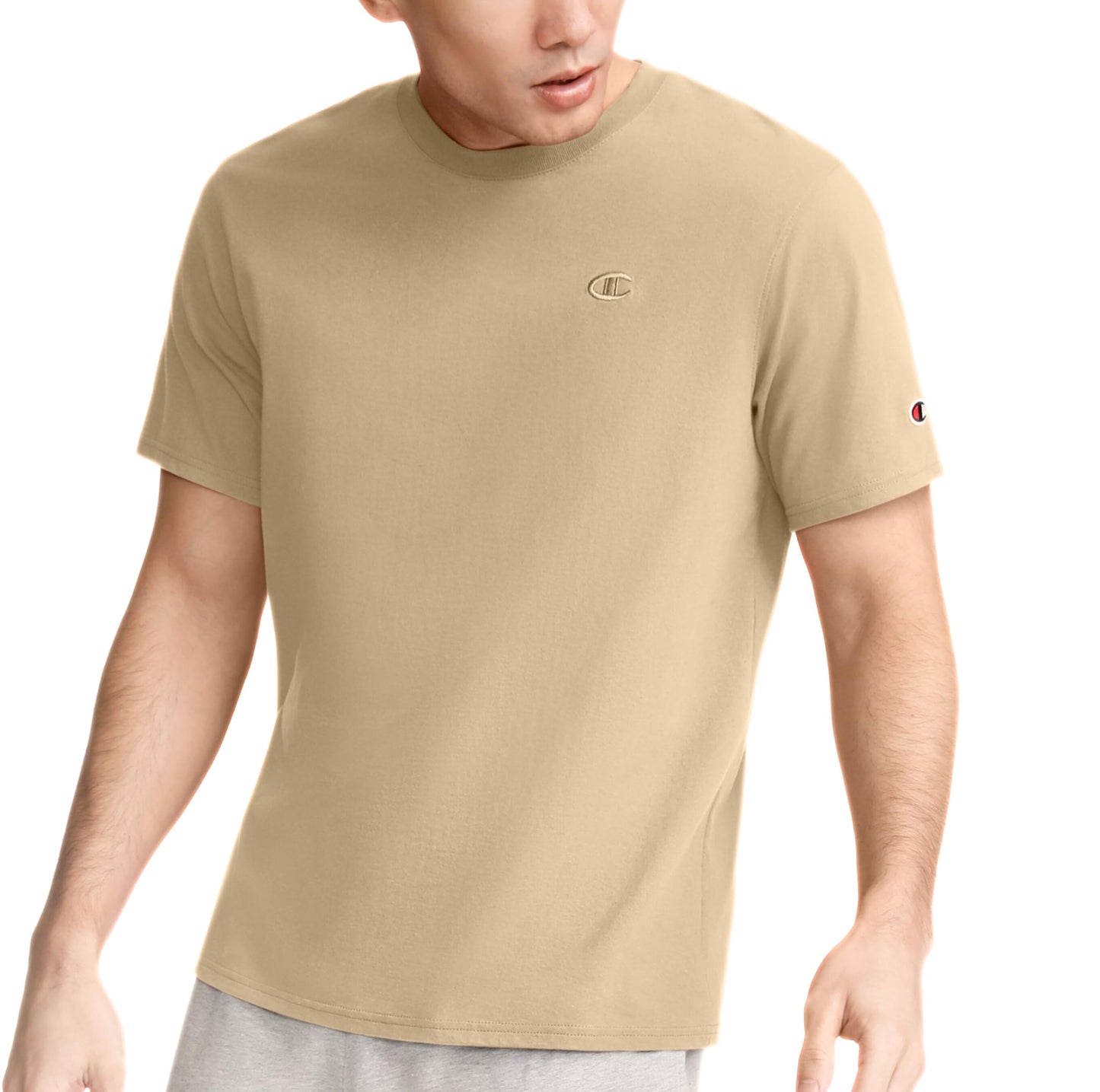 HOTChampion Men's Classic Short Sleeve T-Shirt, Standard Fit, Midweight 100% Cotton, Available in Regular and Big & Tall