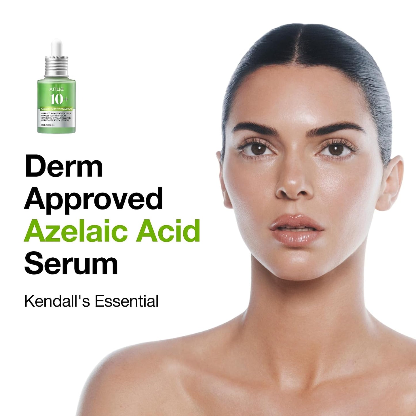 HOTAnua Azelaic Acid 10 Hyaluron Redness Soothing Serum, Facial Serum for Blemish-Prone & Oily-Prone Skin, Lightweight & Hydrating Blemish Care, Hyaluronic Acid, Korean Skincare, 1.01 fl oz.
