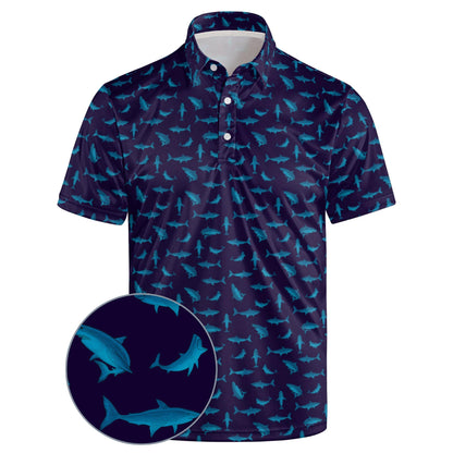 HOTGolf Polos for Men Funny Moisture Wicking Golf Shirts Performance Quick-Dry Polo Shirts Short Sleeve