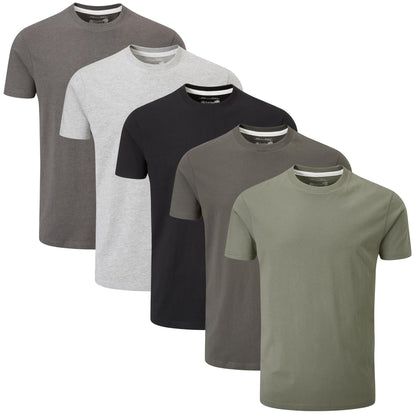HOTCharles Wilson Men's 5 Pack Crew Neck T-Shirt