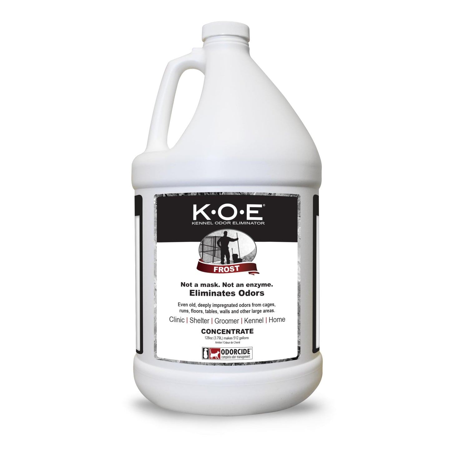 HOTOdorcide K.O.E Kennel Odor Eliminator Concentrate, Fresh Scent, 16 oz - Non-Enzymatic Formula for Cages, Runs, Home and Kennel Use