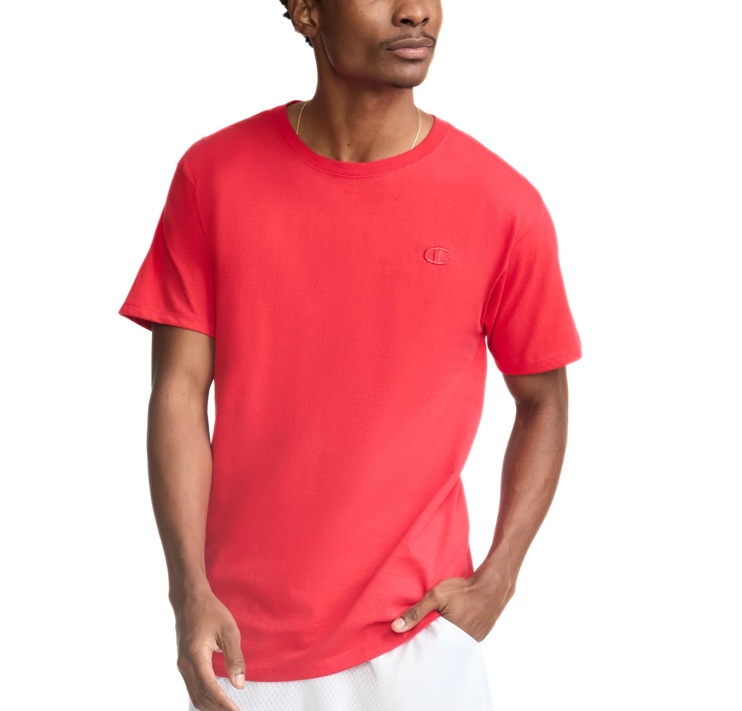 HOTChampion Men's Classic Short Sleeve T-Shirt, Standard Fit, Midweight 100% Cotton, Available in Regular and Big & Tall