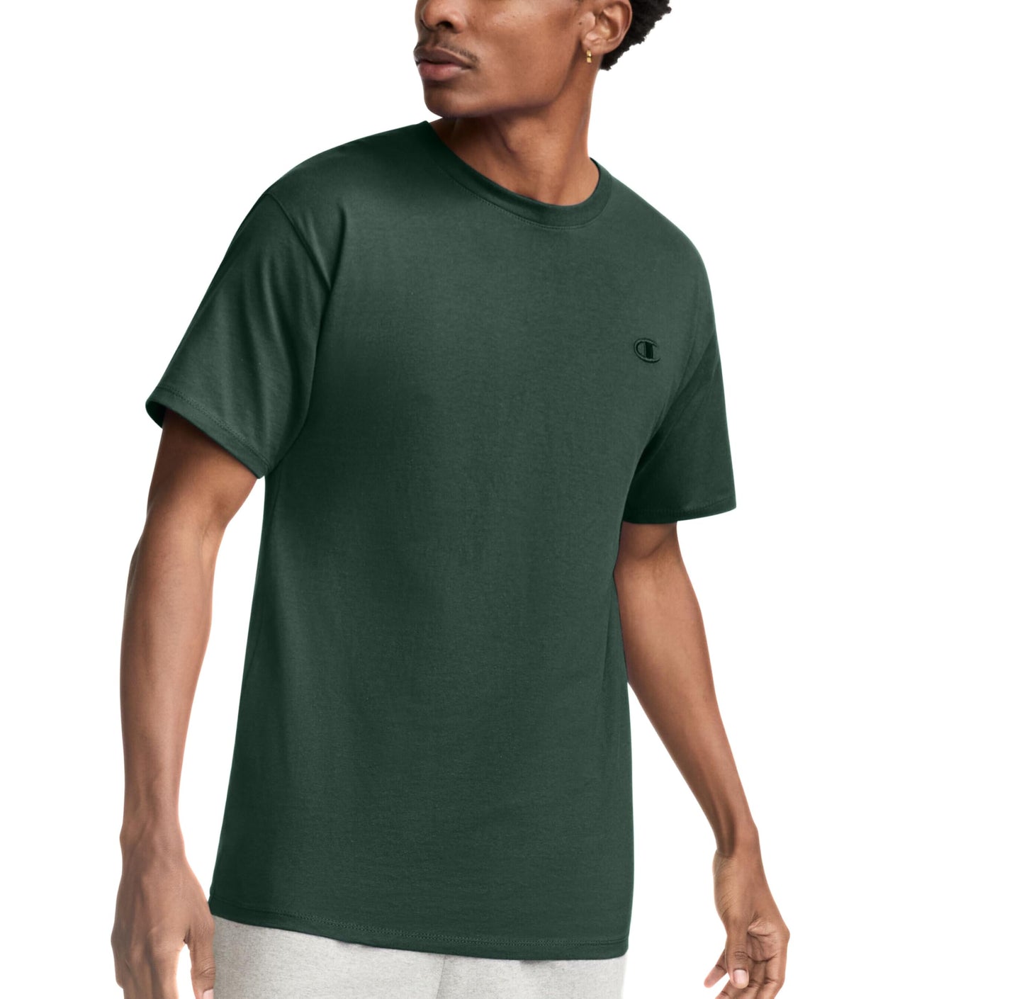 HOTChampion Men's Classic Short Sleeve T-Shirt, Standard Fit, Midweight 100% Cotton, Available in Regular and Big & Tall