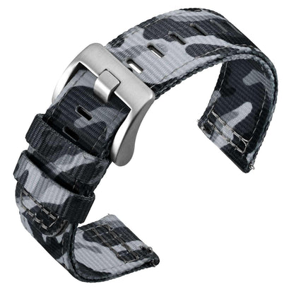 HOTANNEFIT Quick Release Watch Bands, Military Nylon Watch Strap for Men, Multiple Colors & Width (18mm, 19mm, 20mm, 22mm, 24mm)