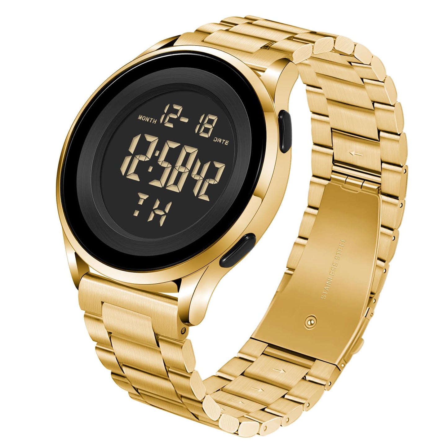 HOTCOSSINIGE Mens Digital Waterproof Military Watch for Men Black Dive Tactical Sports Minimalist Ultra-Thin Wrist Watch