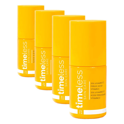 HOTTimeless Skin Care Vitamin C Serum with Vitamin E & Ferulic Acid - Brightening Serum - for Oily & Dry Skin - Fragrance-Free - 1 oz