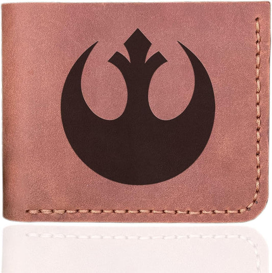 HOTRebel Alliance Wallet Gift for Him, Personalized Mens Leather Wallet, Gift For Father, Custom Leather Wallet Handmade, Husband Gift, Boyfriend Gift