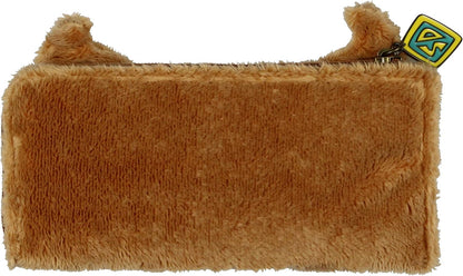 HOTBioworld Scooby Doo! Cartoon 3-D Ears Fuzzy Scooby Quarter Zip Travel Wallet
