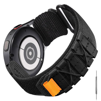HOTRugged Nylon Sport Watch Band 20mm 22mm Quick Release Watch Strap Mountaineering Style Replacement Watch Strap 5 Colors (Black/Army Green/Navy blue/Grey/Orange) for Men Big Wrist