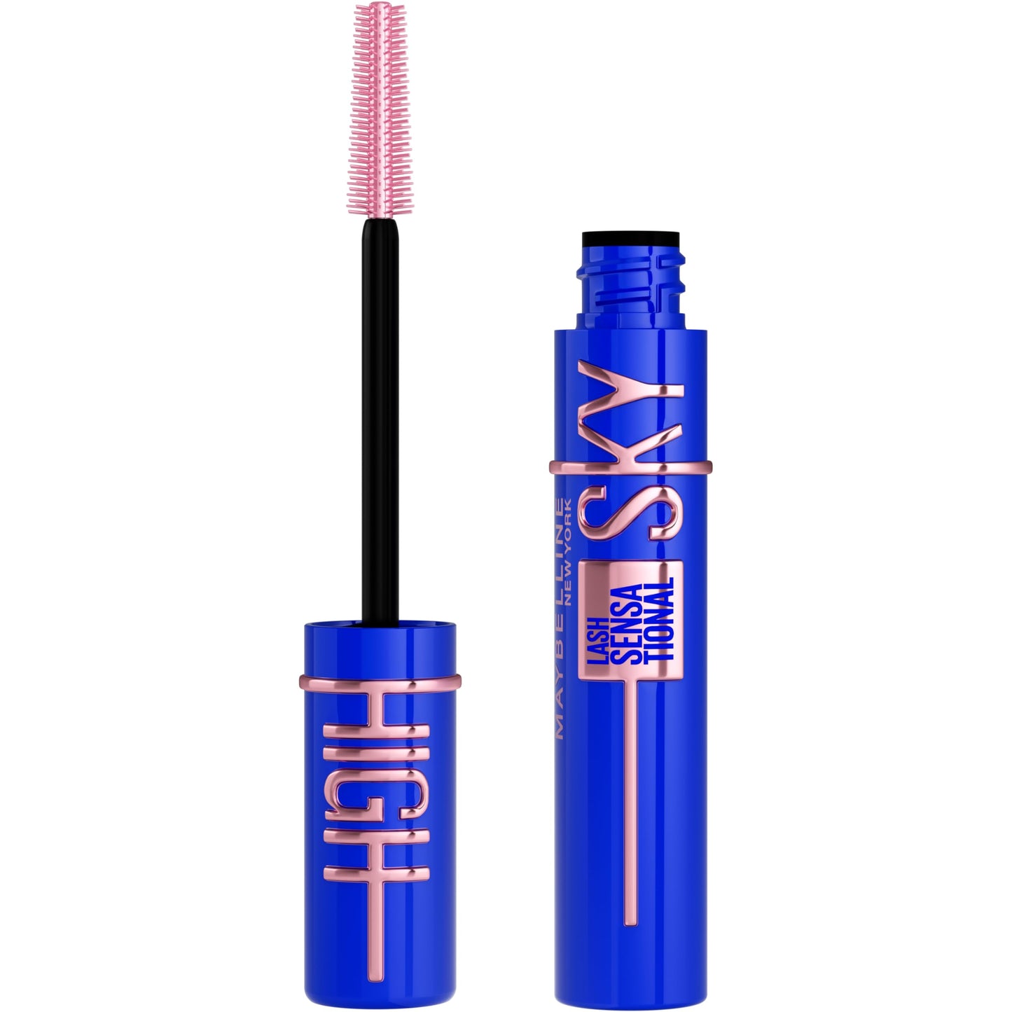 HOTMaybelline Lash Sensational Sky High Waterproof Mascara Makeup, Volumizing, Lengthening, Defining, Curling, Multiplying, Buildable Formula, Very Black, 1 Count