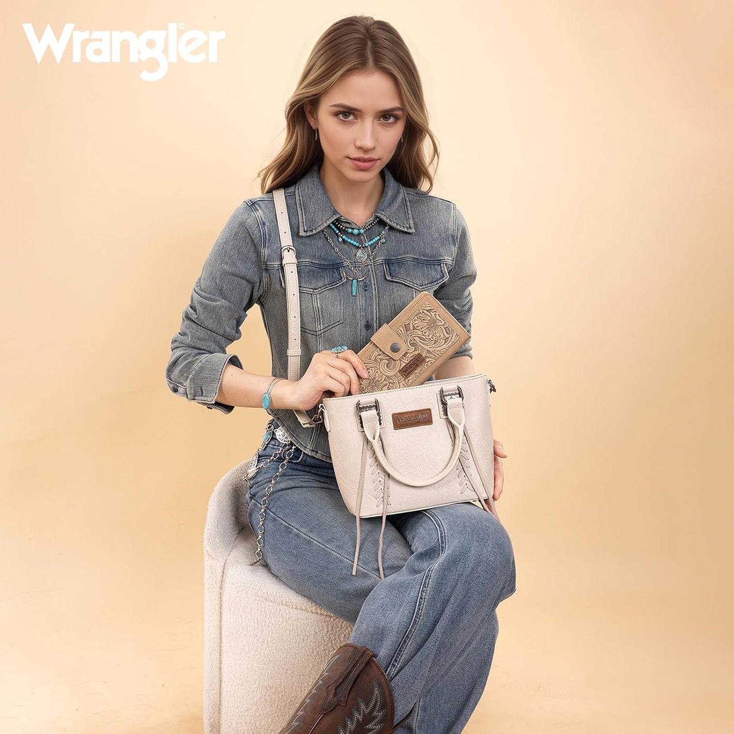 HOTMontana West X Wrangler Women's Wallet and Backpack Purse