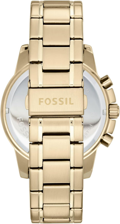 HOTFossil Men's Watch, Dean Quartz Stainless Steel Chronograph Watch for Men