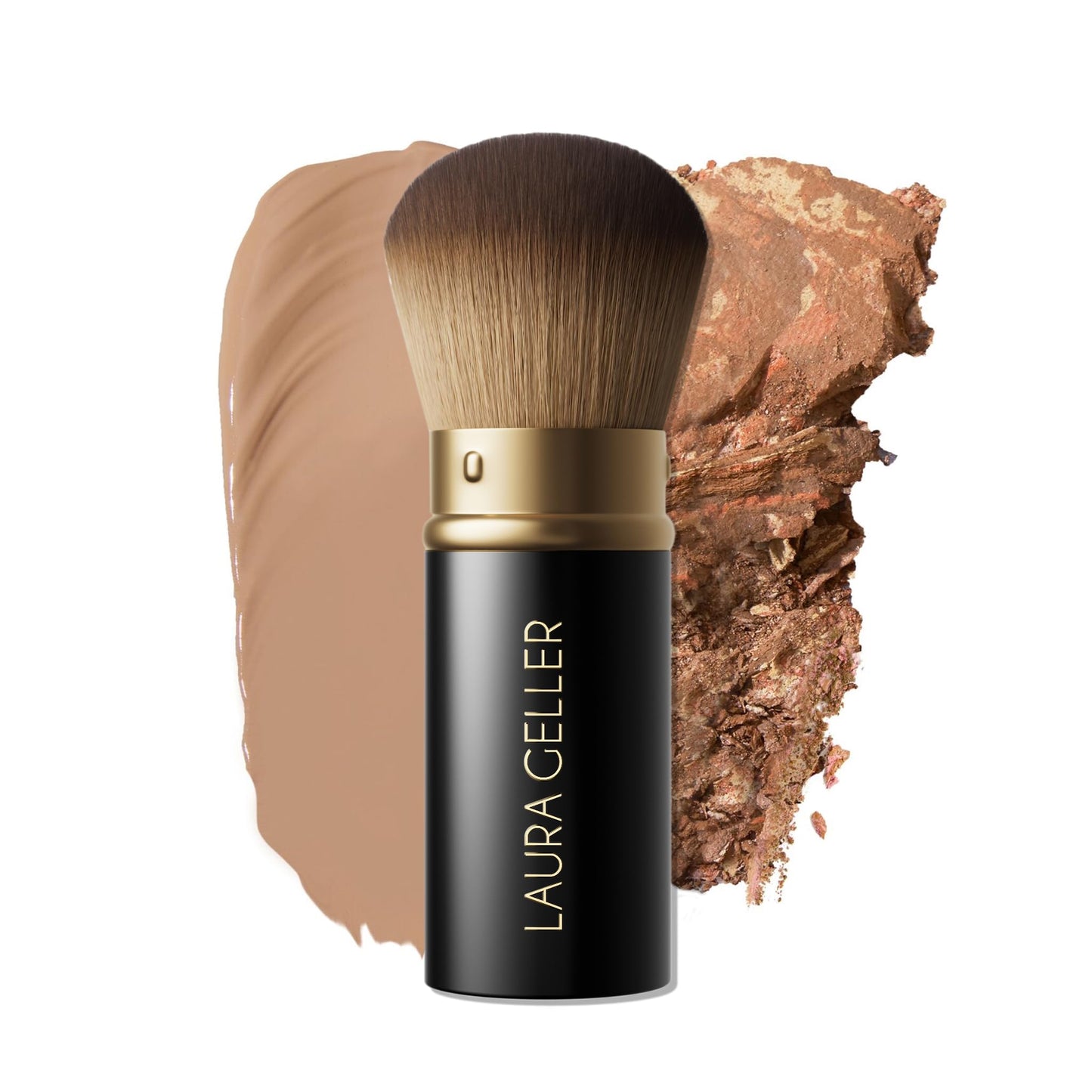 HOTLAURA GELLER NEW YORK Cosmetic Professional Makeup Brushes - Cruelty-Free 02 Retractable Angled Kabuki Brush