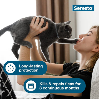 HOTSeresto Cat Vet-Recommended Flea & Tick Treatment & Prevention Collar for Cats | 8 Months Protection