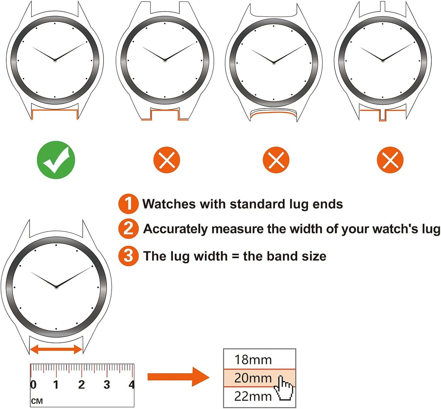 HOTANNEFIT Quick Release Watch Bands, Military Nylon Watch Strap for Men, Multiple Colors & Width (18mm, 19mm, 20mm, 22mm, 24mm)