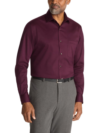 HOTVan Heusen Men's Dress Shirt Regular Fit Ultra Wrinkle Free Flex Collar Stretch Solid