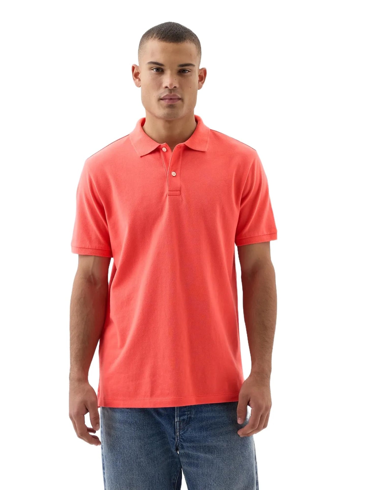 HOTGap Men's Stretch Pique Polo Shirt