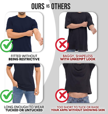 HOTMens T-Shirts Multipack 100% Cotton Crew Neck Shirt Short Sleeve Regular Shirts for Man Plain Men's Tee Gifts Packs