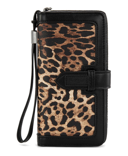 HOTX Wrangler Women's Wallets Bifold Wristlet Wallets for Women Large Capacity Credit Card Wallet with ID Window