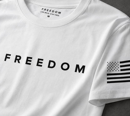 HOTFreedom Charlie Kirk White T Shirt White L I am Charlie Kirk Shirt