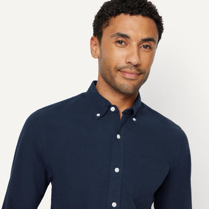 HOTAmazon Essentials Men's Long-Sleeve Pocket Oxford Shirt