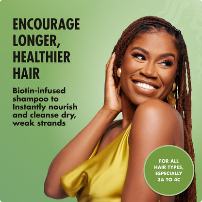 HOTMielle Organics Rosemary Mint Hair Strengthening Biotin Shampoo - Moisturizing Hair Shampoo for Women and Men to Gently Cleanse, Repair & Protect Strands (20 oz)