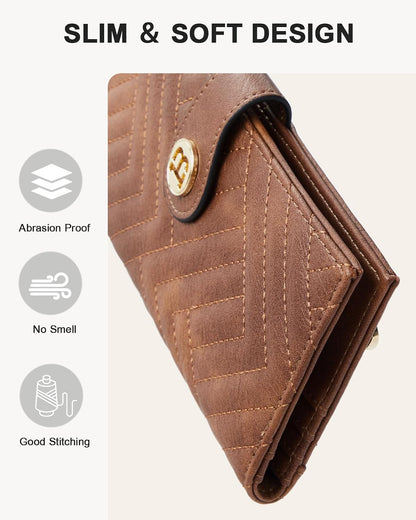 HOTBOSTANTEN Crossbody Bag for Women ＆ Wallet for Women Leather RFID Blocking Card Holder