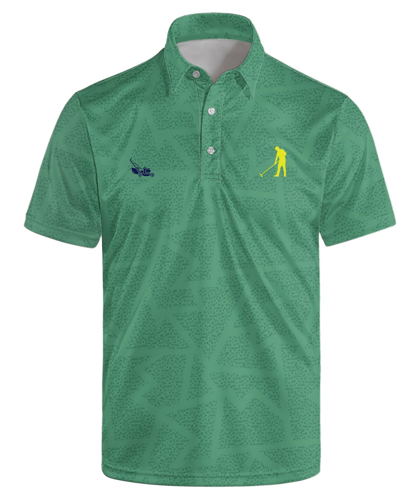 HOTGolf Polo Shirts for Men Funny Print Quick Dry Short Sleeve Performance Golf Shirts Moisture Wicking Polo Shirts