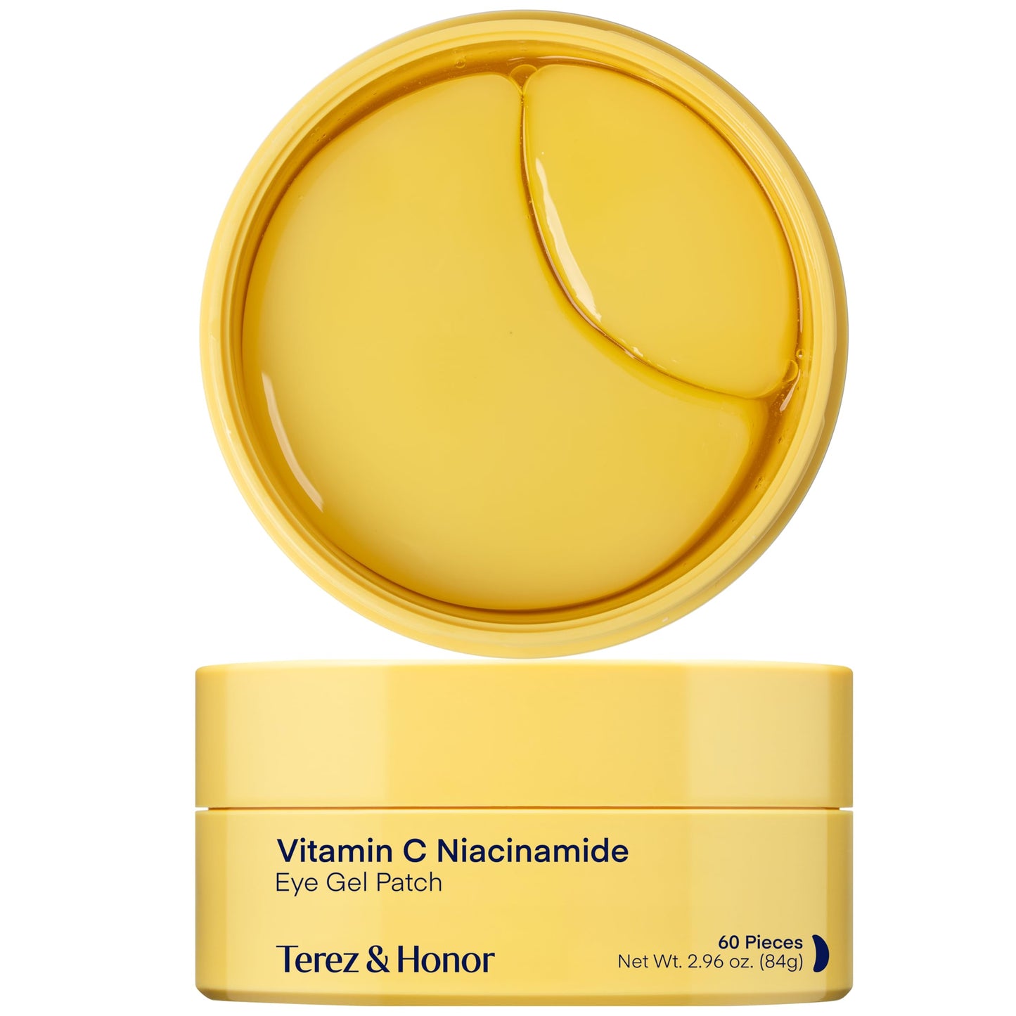 HOTTerez & Honor Under Eye Patches for Dark Circles - 60 Korean Hydrogel Masks for Puffiness, Bags, Wrinkle with Caffeine, Hyaluronic Acid, Niacinamide - Undereye Hydrating & Cooling, Vegan, No Fragrance