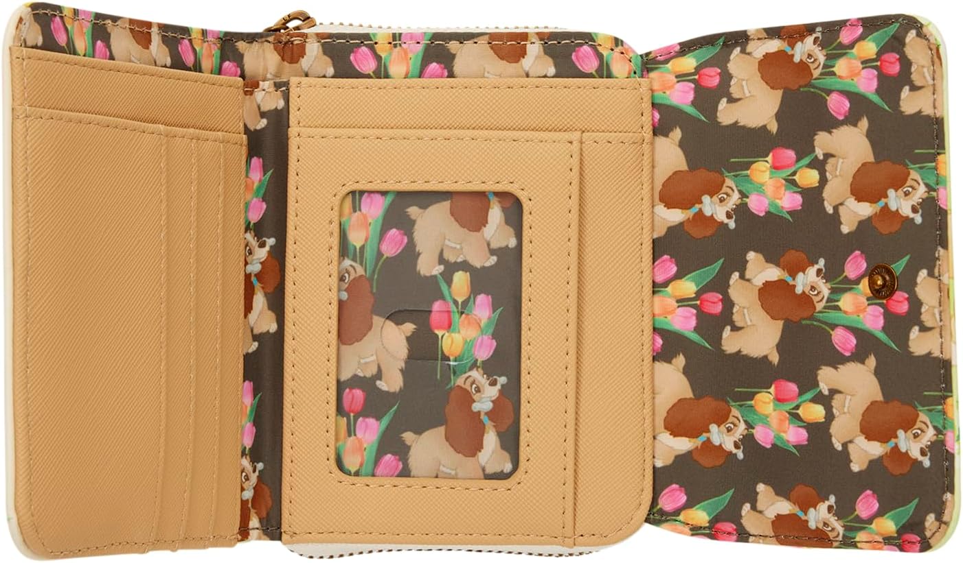 HOTLoungefly Lady and The Tramp Pastel Tulip Trifold Wallet