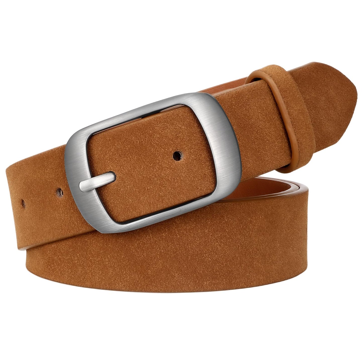 HOTSUOSDEY Women Belts For Jeans Dresses Pants Ladies Leather Waist Belt with Elegant Buckle, Width 1.3"