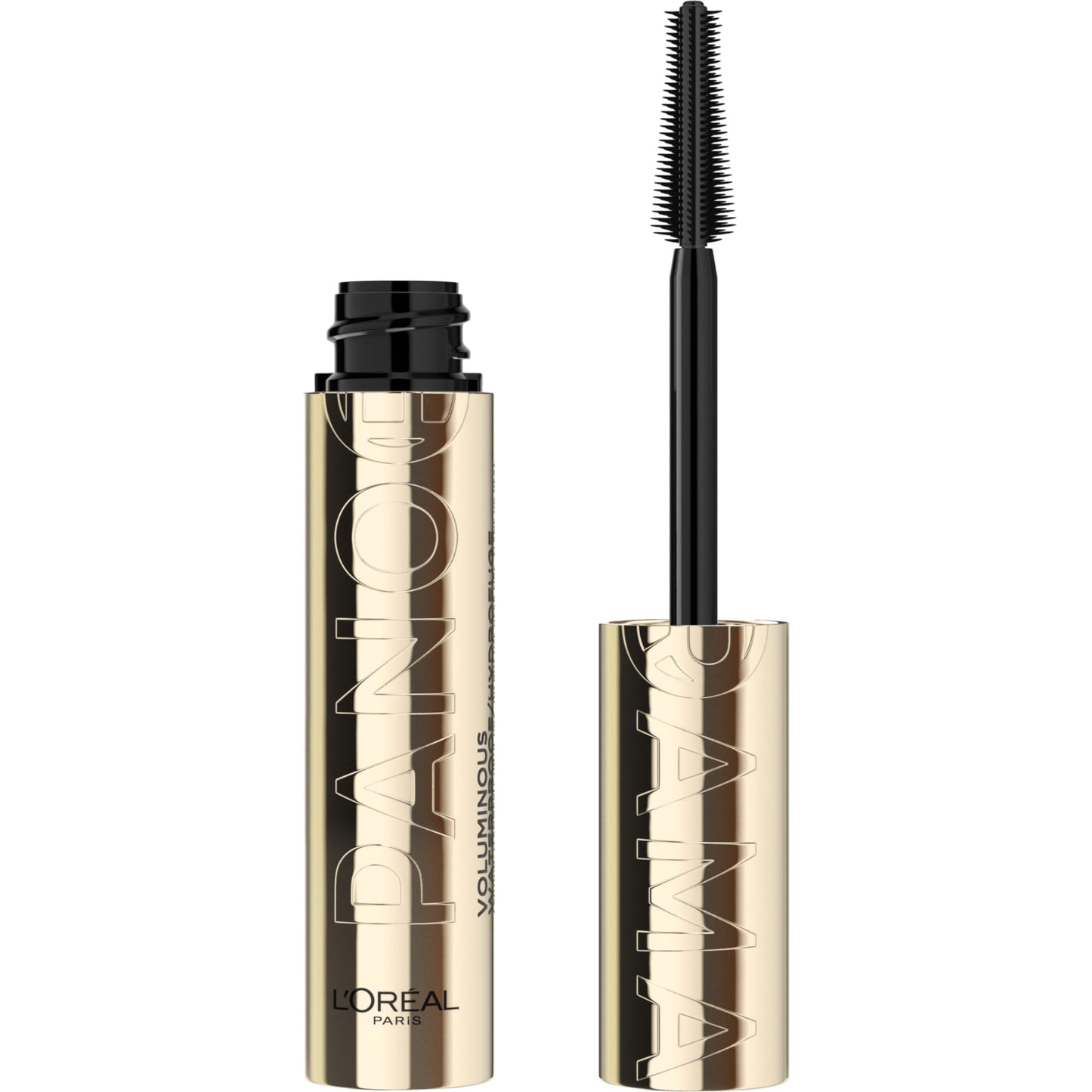HOTL'Oreal Paris Voluminous Panorama Mascara, Volumizing and Lengthening Mascara, Washable Longwear and Smudge Resistant Make Up, Blackest Black, 0.33 Fl Oz