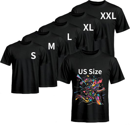 HOTJoyclub 5 PCS Unisex Sublimation Blanks Bulk Polyester T Shirts for Sublimation Crew Neck Short Sleeve Wholesale DIY Gifts