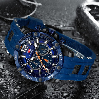 HOTAIMES Watch for Men Sport Military Waterproof Chronograph Mens Watches Analog Quartz Big Face Classic Stylish Fashion Casual Designer Business Work Wrist Watch Elegant Gift for Men
