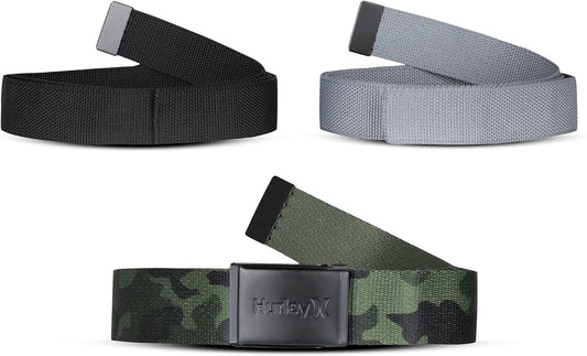 HOTHurley Men's Belts (3-pack)