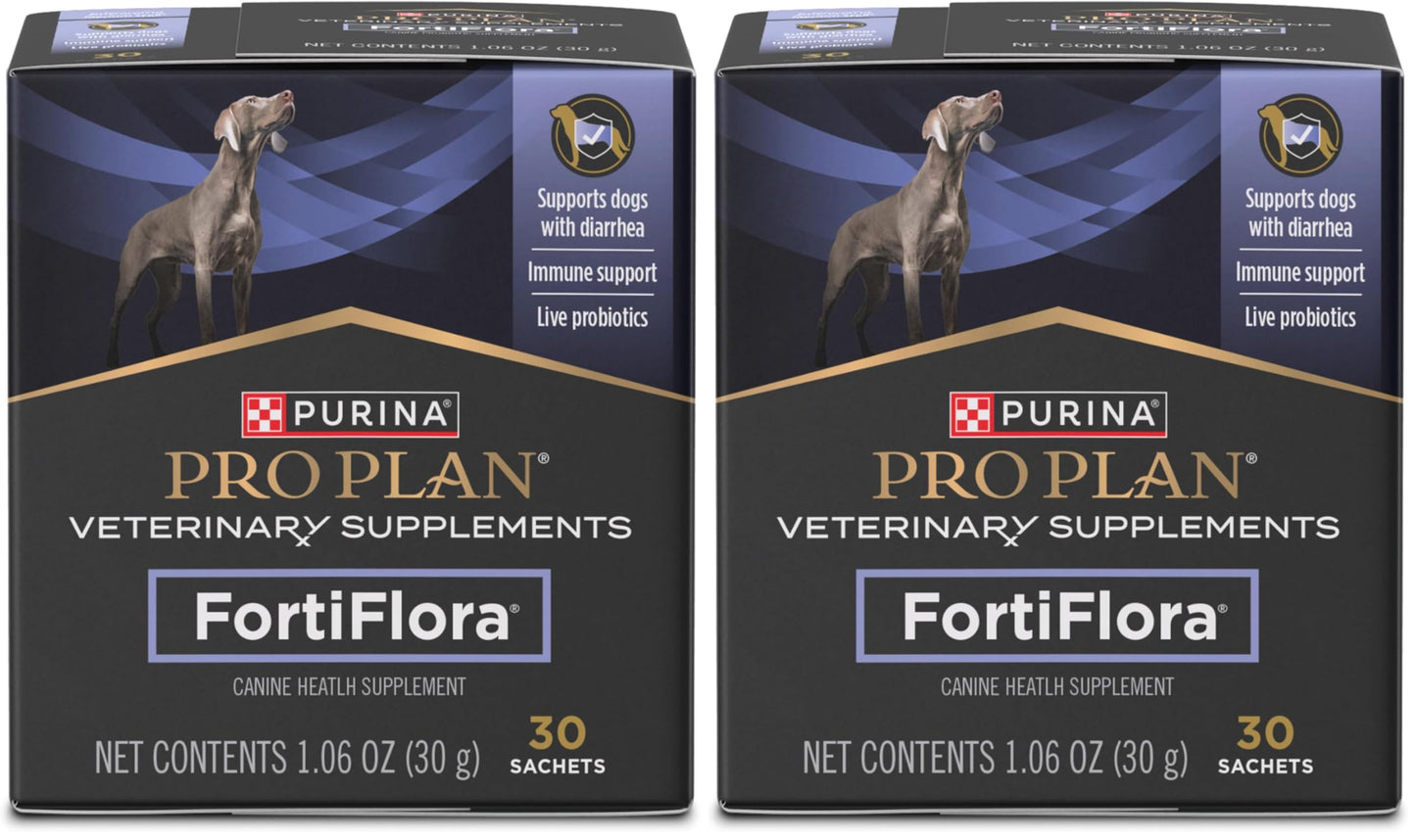 HOTPurina Pro Plan Veterinary Supplements FortiFlora Probiotic Powder for Dogs, Daily Support for Digestive and Immune Health and Occasional Diarrhea