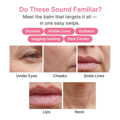 HOTmedicube PDRN Pink Collagen Volume Multi Balm Stick - Face & Body Balm | Volufiline, PDRN, NAD, Collagen - Under-Eyes, Neck, Forehead, Smile Lines, Lips, Plumping & Radiance for Line Care, K-Beauty