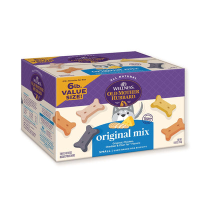 HOTWellness Old Mother Hubbard Classic P-Nuttier Dog Biscuits, Natural Training Treats, Peanut Butter Flavor, Mini Size, 6 lb Box