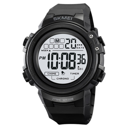 HOTIJAHWRS Mens Digital Watch Sports Outdoor Chronograph Wrist Watches for Men with LED Back Ligh/Alarm/Date Black