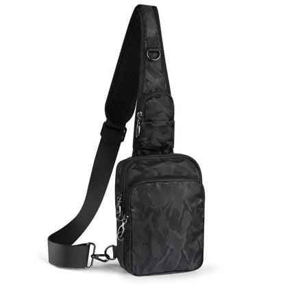 HOTVADOO Sling Bag, Crossbody Bag with Zipper Lock, RFID Blocking & Water Resistant for Men and Women